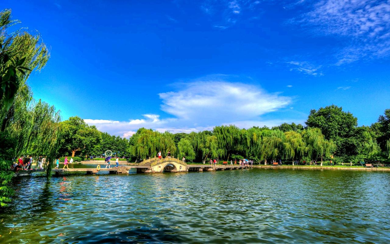 杭州西湖清新优美旅游风景图片壁纸